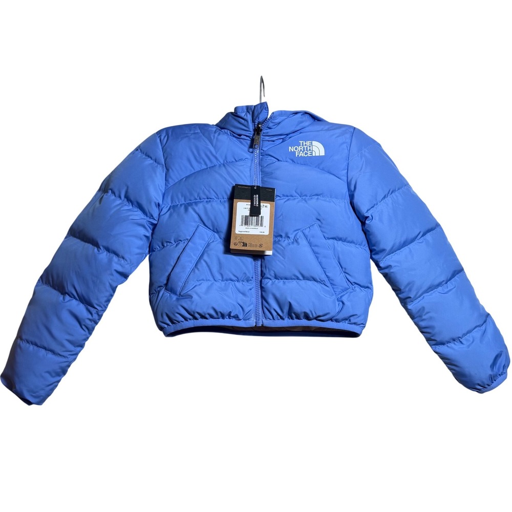 NEW North Face Girl Boltic Reversible Down Jacket Virtual Blue XS 6 $150
